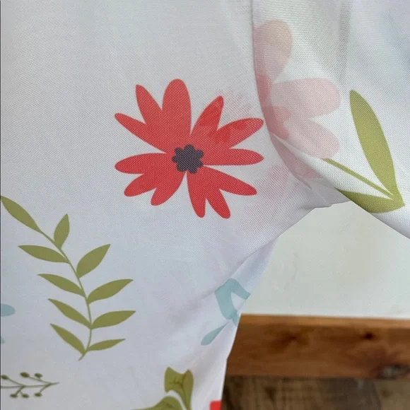 Floral Sheer Long Sleeve Top - Picture 2 of 2